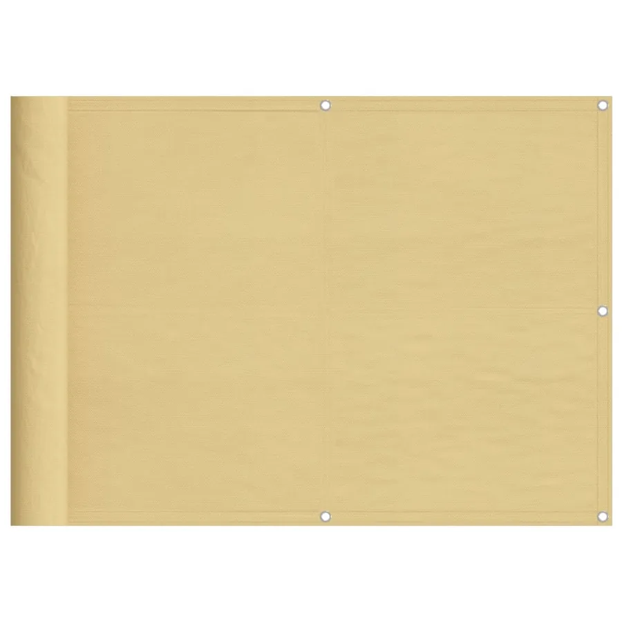 Écran de balcon sable 75x1000 cm 100% polyester oxford - 2