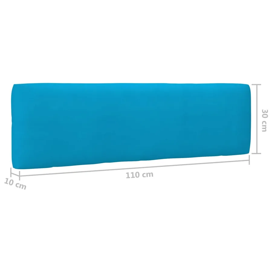 Salon de jardin palette 4pcs avec coussins Bois de pin imprégné - 14