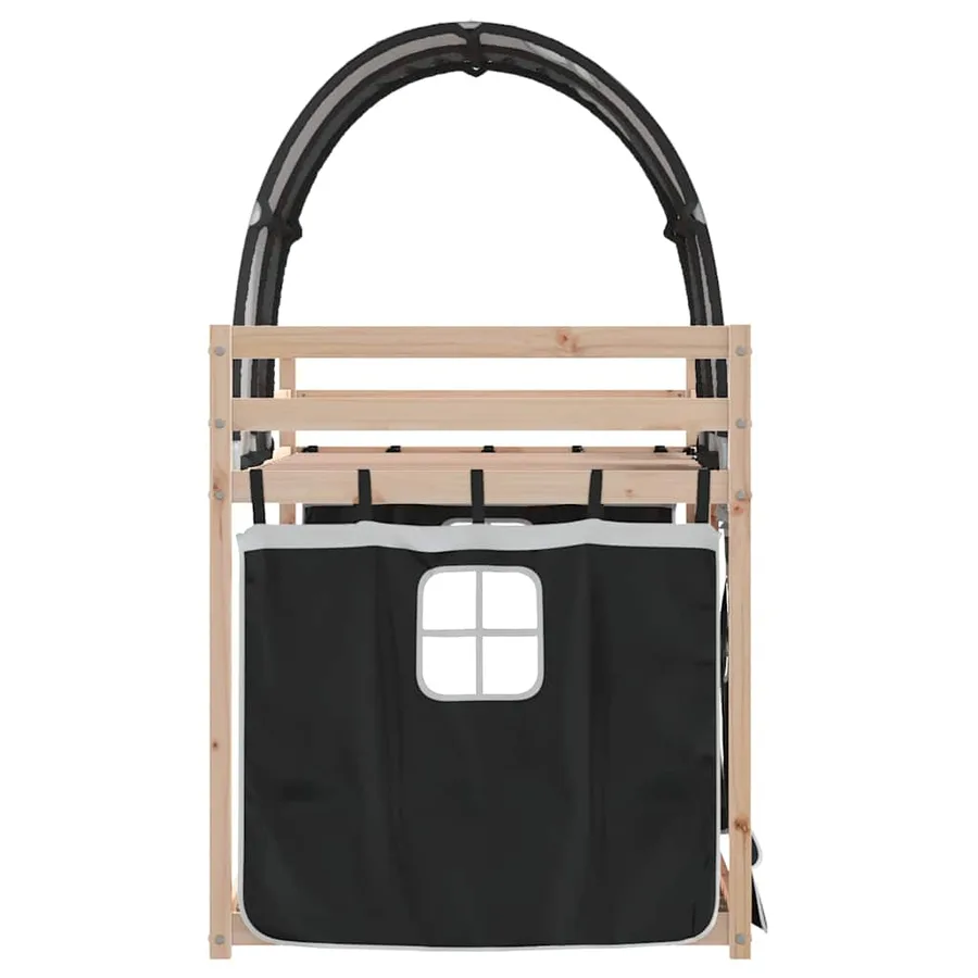 Lit superposé sans matelas 90x190 cm bois de pin massif - 6