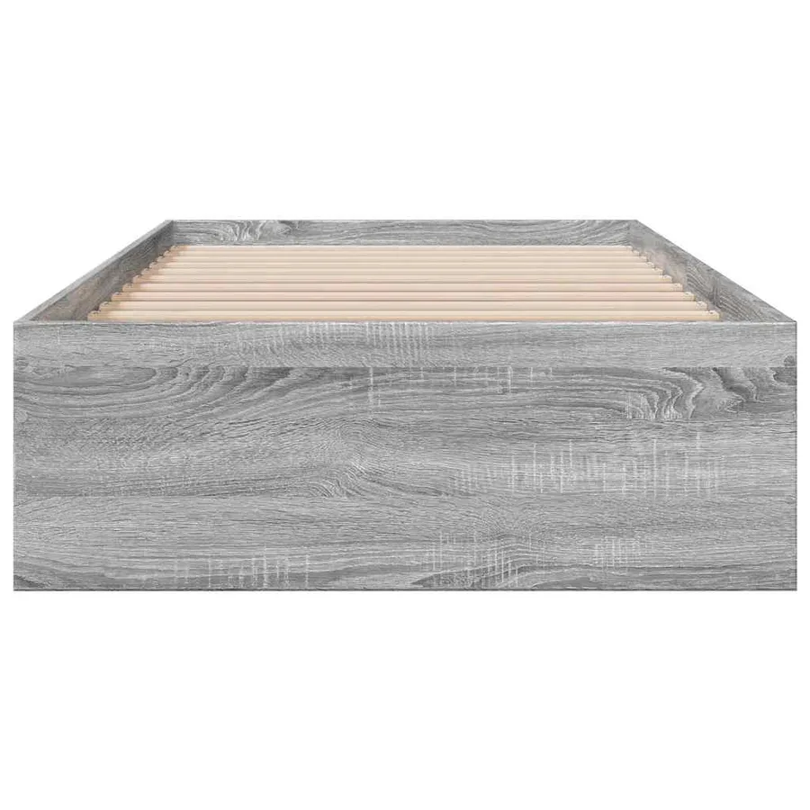 Cadre de lit avec tiroirs sans matelas sonoma gris 90x190 cm - 4