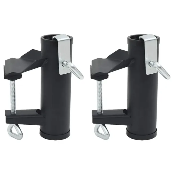 Pinces à parasol pour balcon 2 pcs 25-38 mm acier