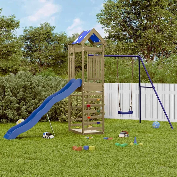 Aire de jeux d'extérieur bois de pin imprégné
