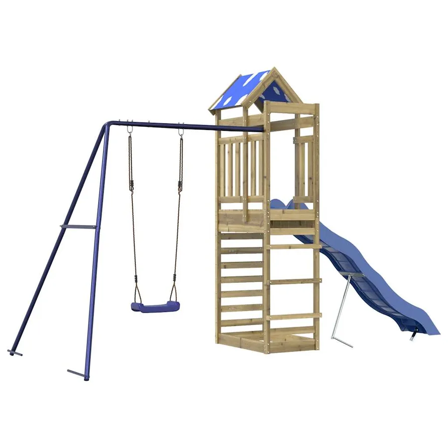 Aire de jeux d'extérieur bois de pin imprégné - 2