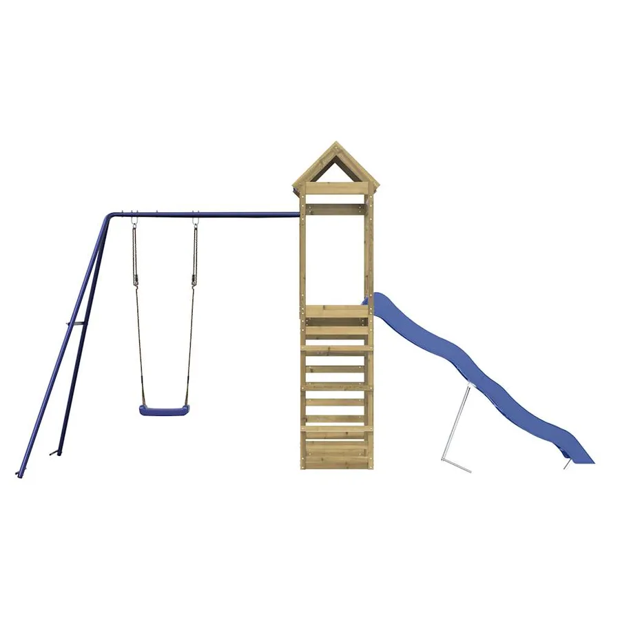 Aire de jeux d'extérieur bois de pin imprégné - 3
