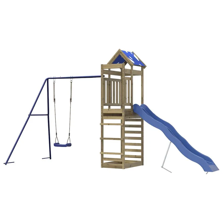 Aire de jeux d'extérieur bois de pin imprégné - 4