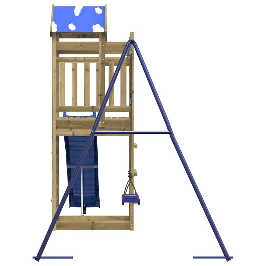 Aire de jeux d'extérieur bois de pin imprégné - 6