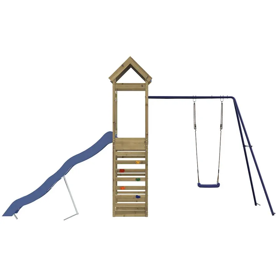 Aire de jeux d'extérieur bois de pin imprégné - 7