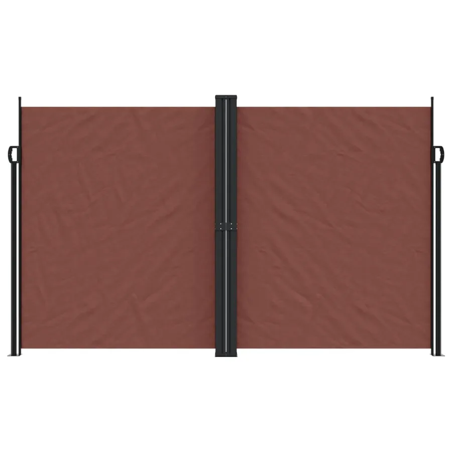 Auvent latéral rétractable marron 200x1000 cm - 3