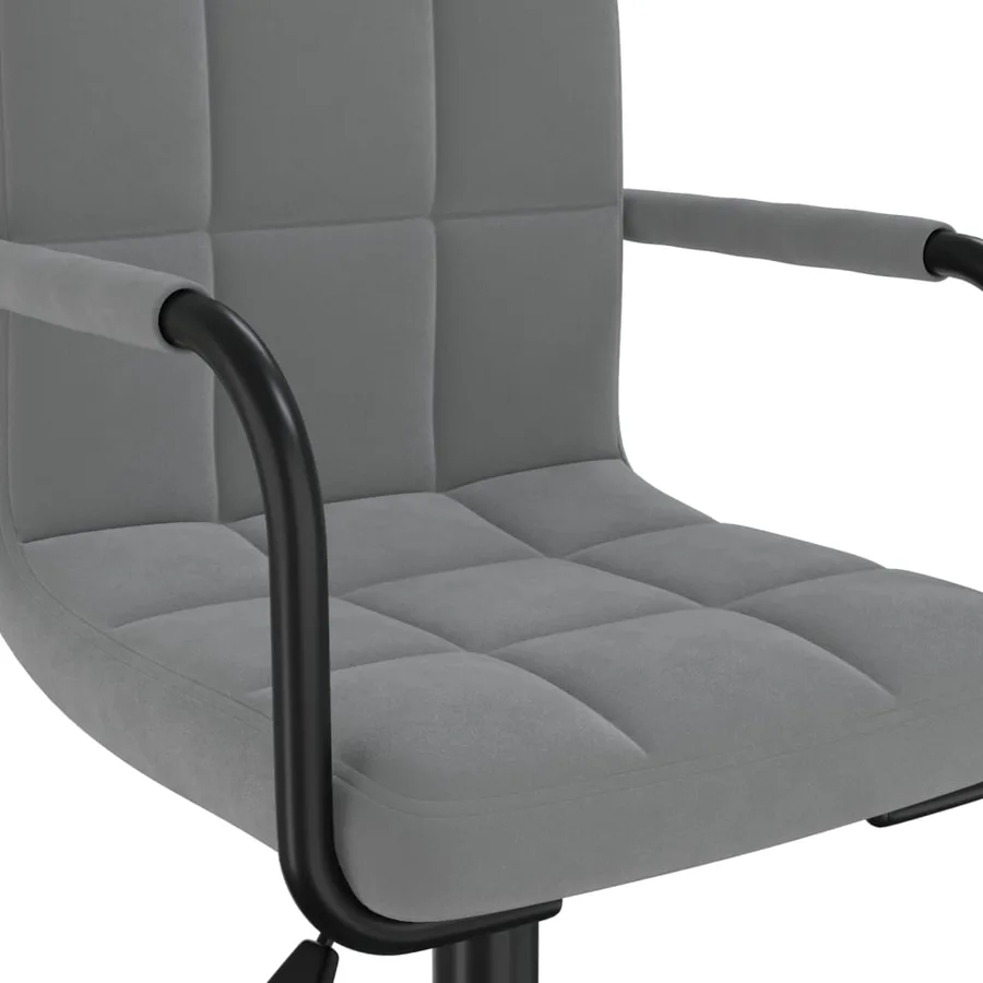 Chaises pivotantes à manger lot de 4 gris foncé velours - 7