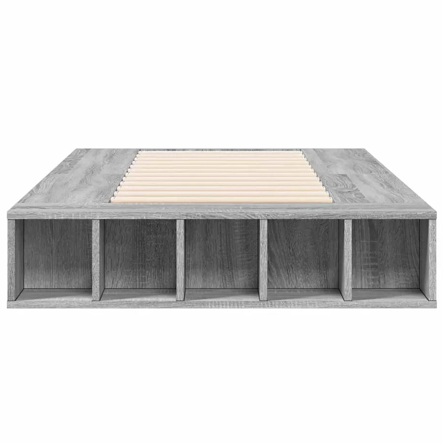 Cadre de lit sans matelas sonoma gris 90x200 cm - 4