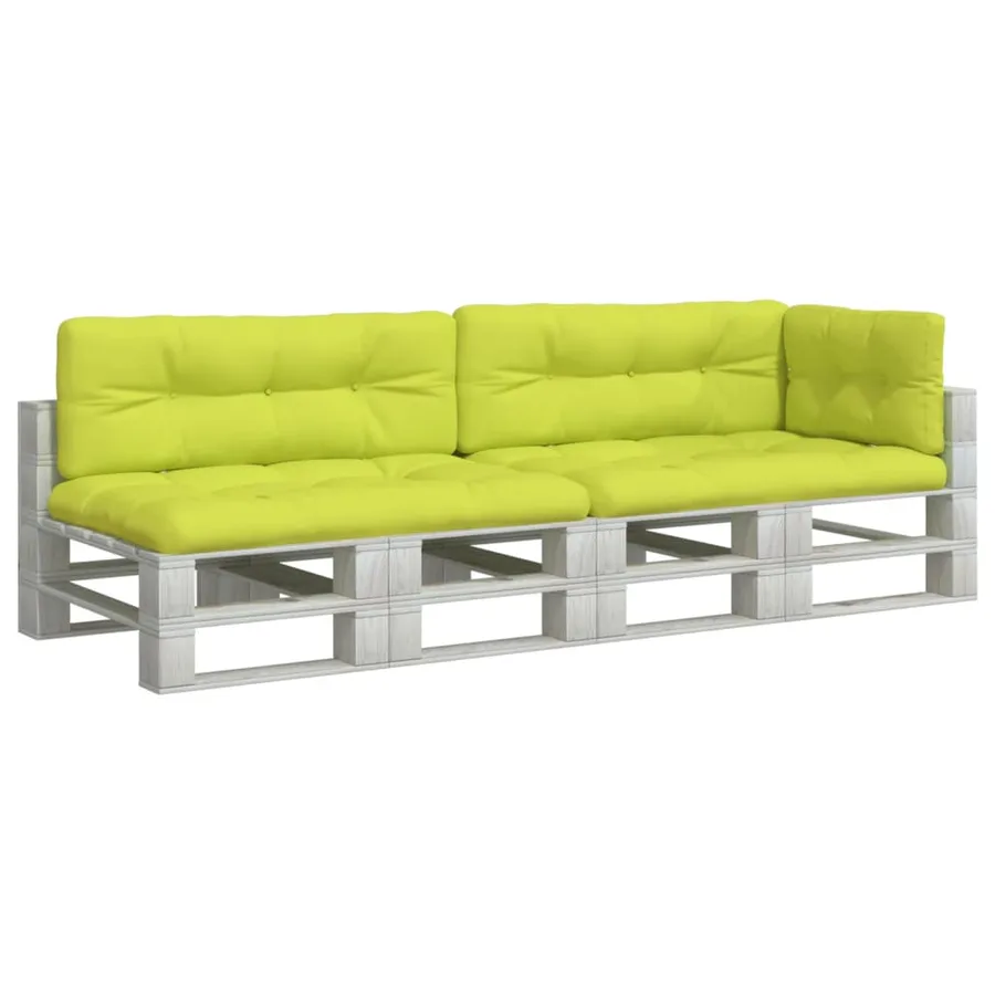 Coussins de palette lot de 5 vert vif tissu - 3