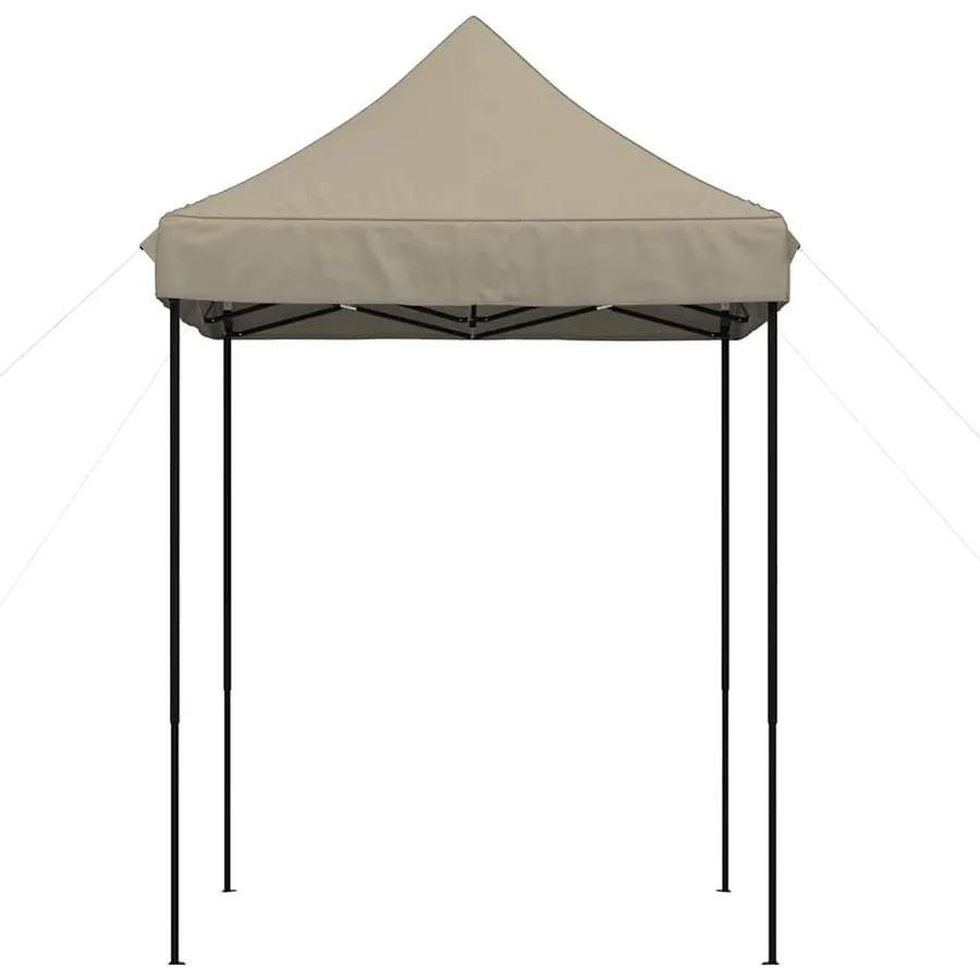 Tente de réception pliable escamotable taupe 200x200x306 cm - 3