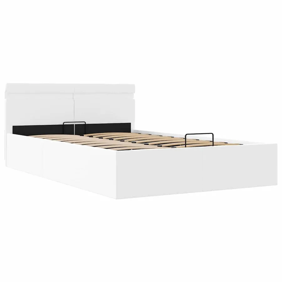 Cadre de lit à rangement hydraulique sans matelas avec LED - 3