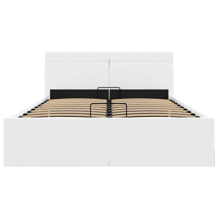 Cadre de lit à rangement hydraulique sans matelas avec LED - 6