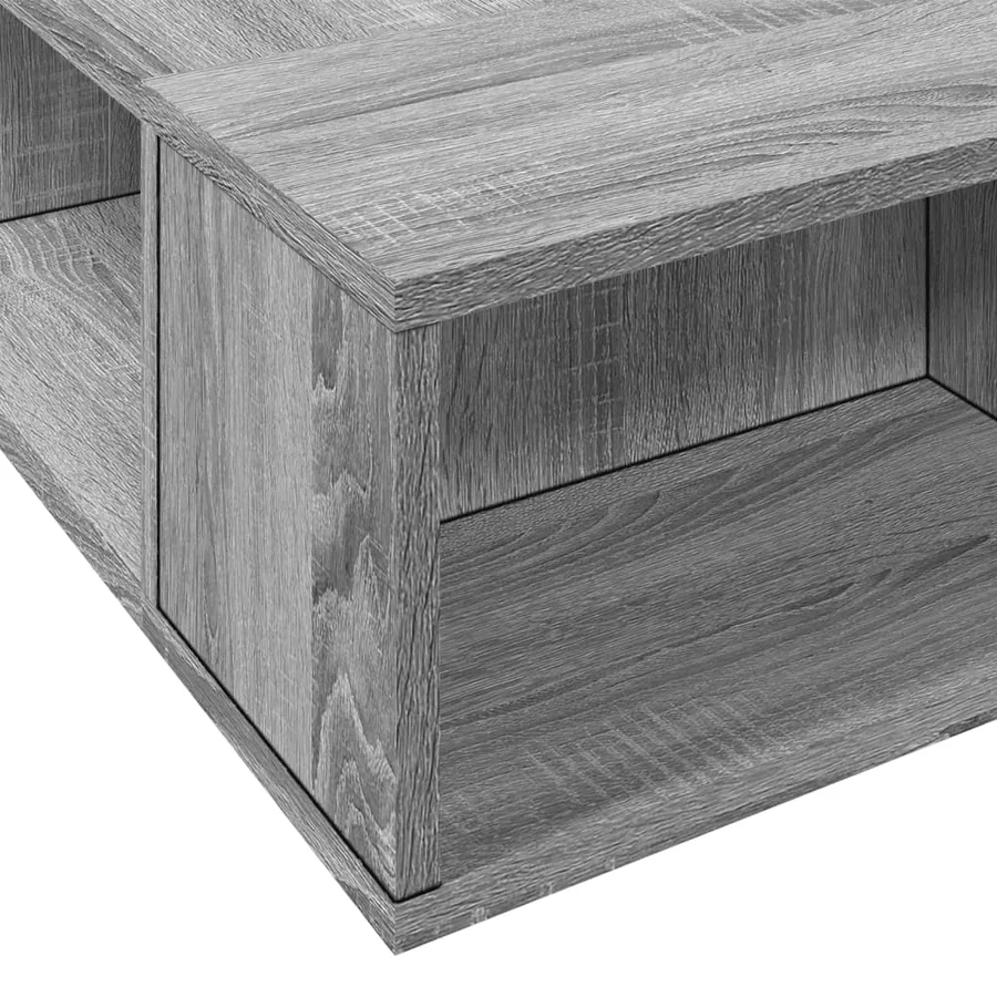 Cadre de lit sans matelas sonoma gris 150x200 cm - 7