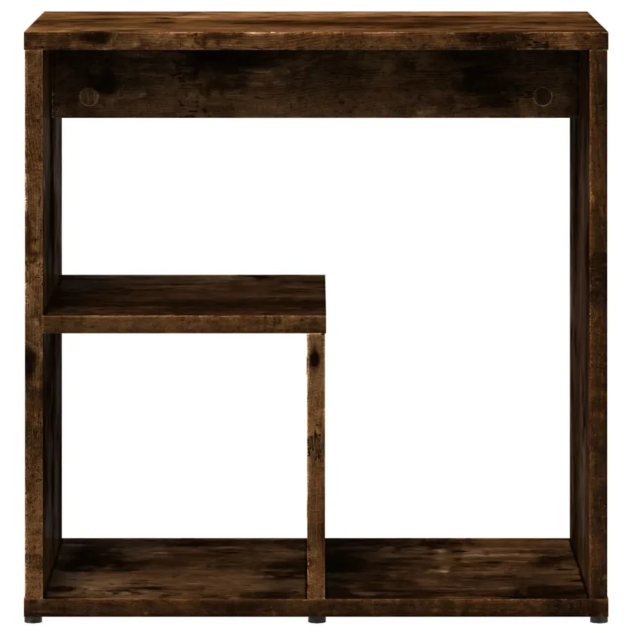 Tables d'appoint 2 pcs chêne fumé 50x30x50 cm bois d'ingénierie - 6