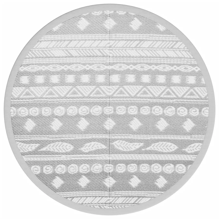 Tapis d'extérieur ARAKIL gris Ø120 cm PP - 2