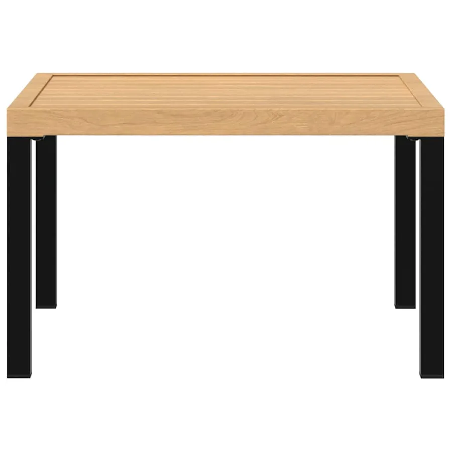 Table basse de jardin noir 65x65x40 cm aluminium - 3