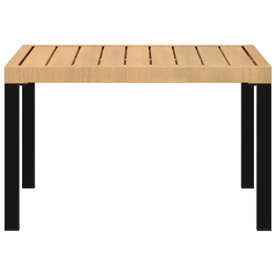Table basse de jardin noir 65x65x40 cm aluminium - 4