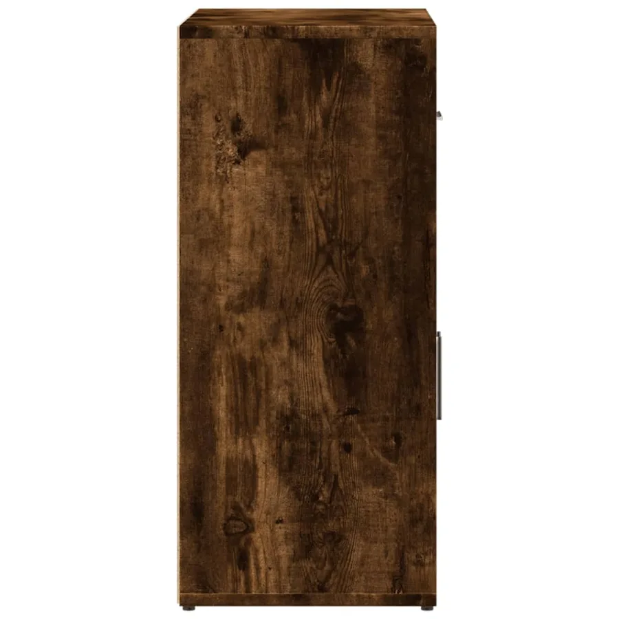 Buffet chêne fumé 60x31x70 cm bois d'ingénierie - 6