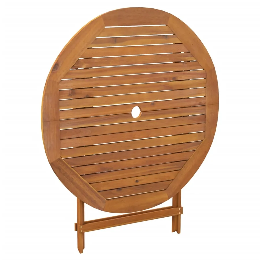 Ensemble à manger de jardin 5 pcs Bois d'acacia solide - 10