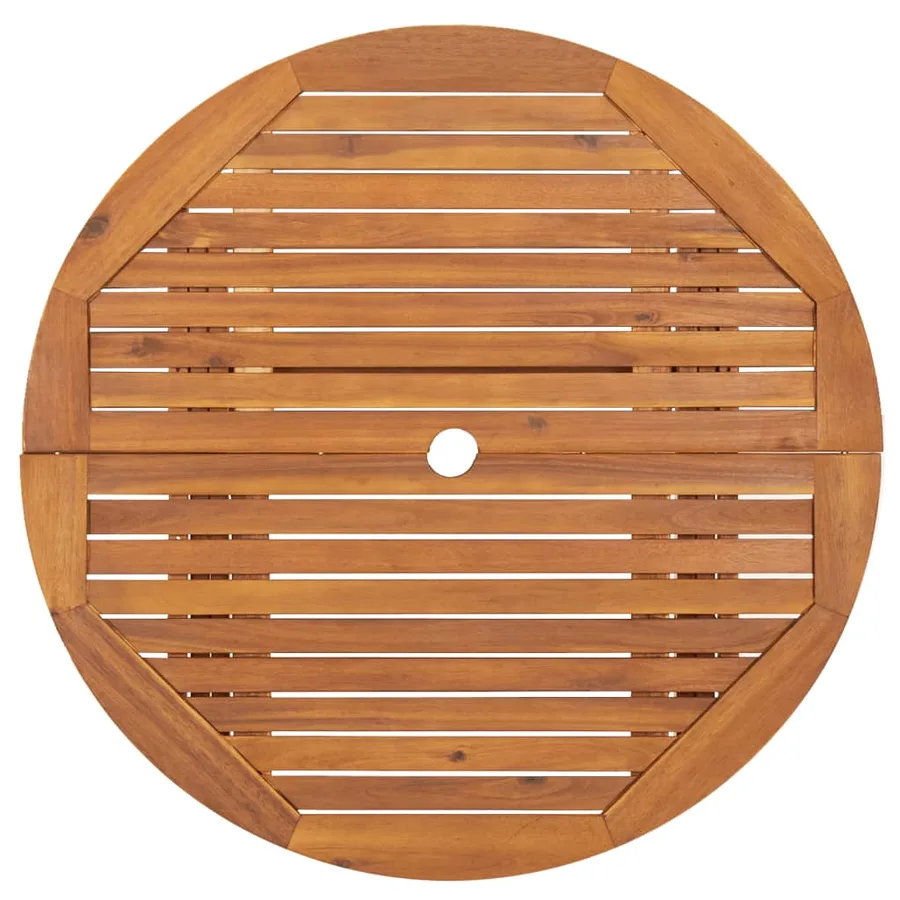 Ensemble à manger de jardin 5 pcs Bois d'acacia solide - 11