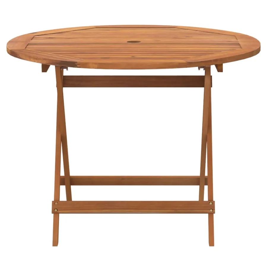 Ensemble à manger de jardin 5 pcs Bois d'acacia solide - 8