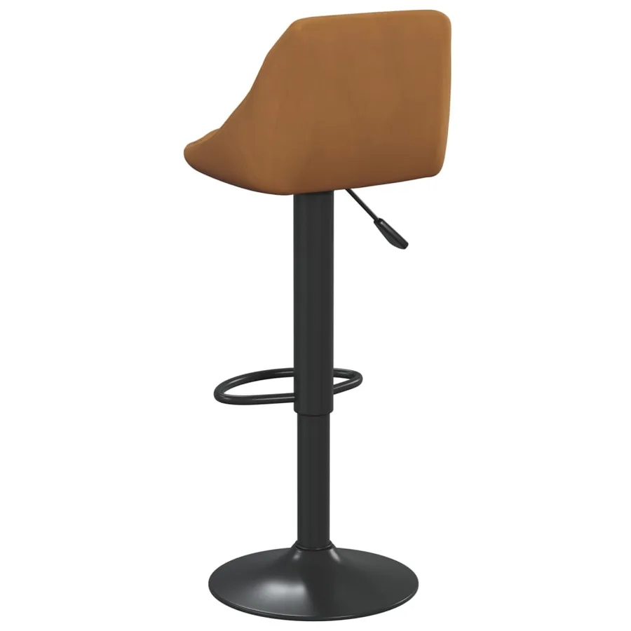 Tabouret de bar Marron Velours - 5