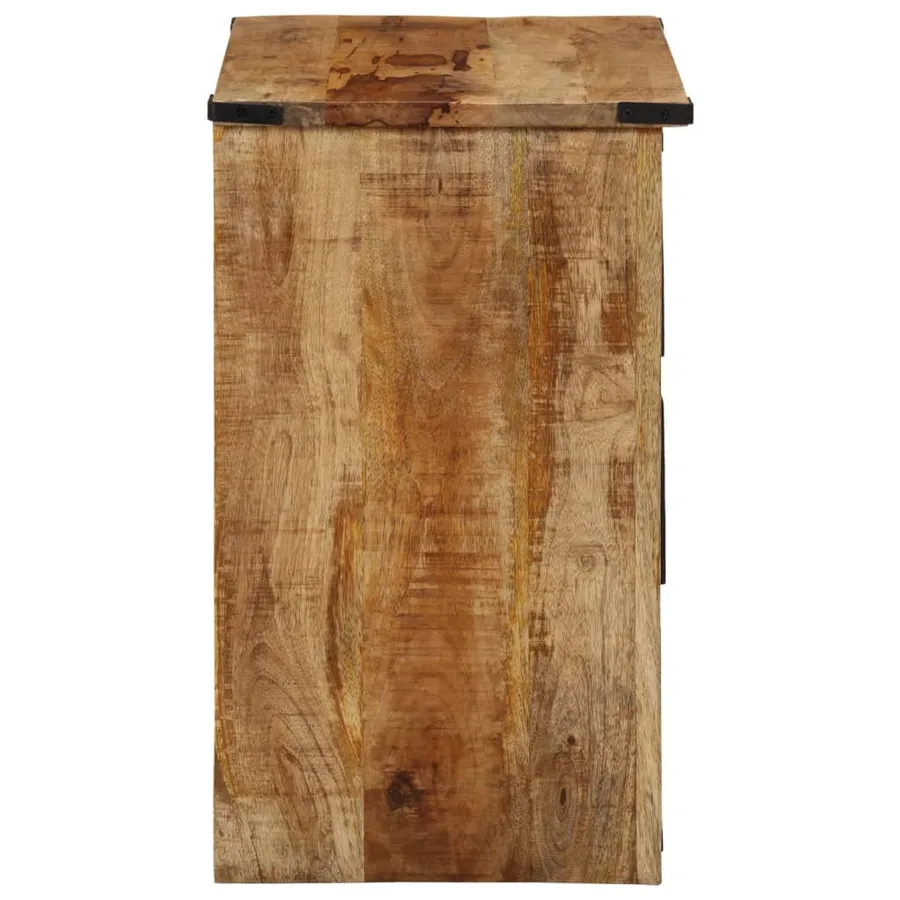Buffet avec 3 tiroirs 55x35x60 cm bois massif de manguier - 4