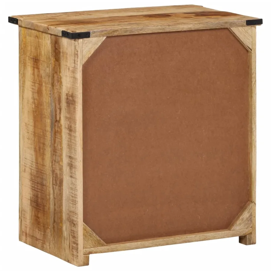 Buffet avec 3 tiroirs 55x35x60 cm bois massif de manguier - 5