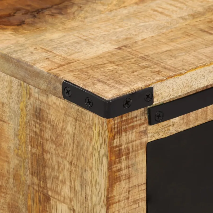 Buffet avec 3 tiroirs 55x35x60 cm bois massif de manguier - 6