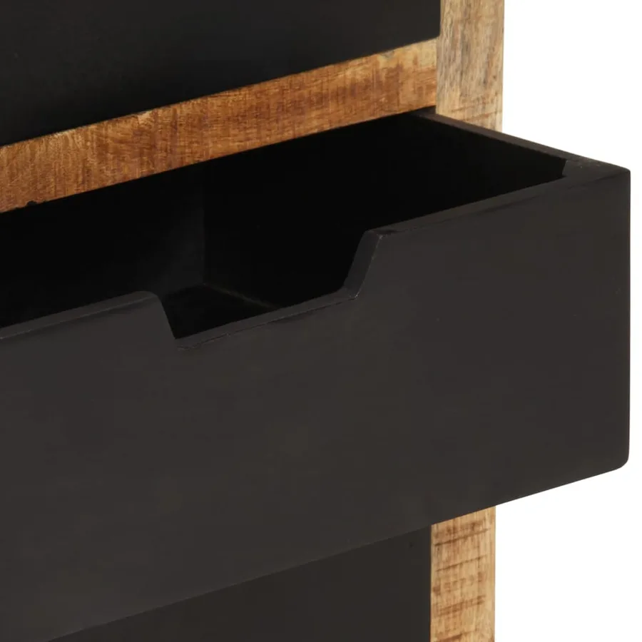 Buffet avec 3 tiroirs 55x35x60 cm bois massif de manguier - 7