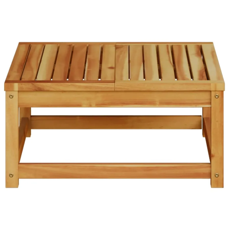 Table de jardin 63x63x30 cm bois d'acacia solide - 4