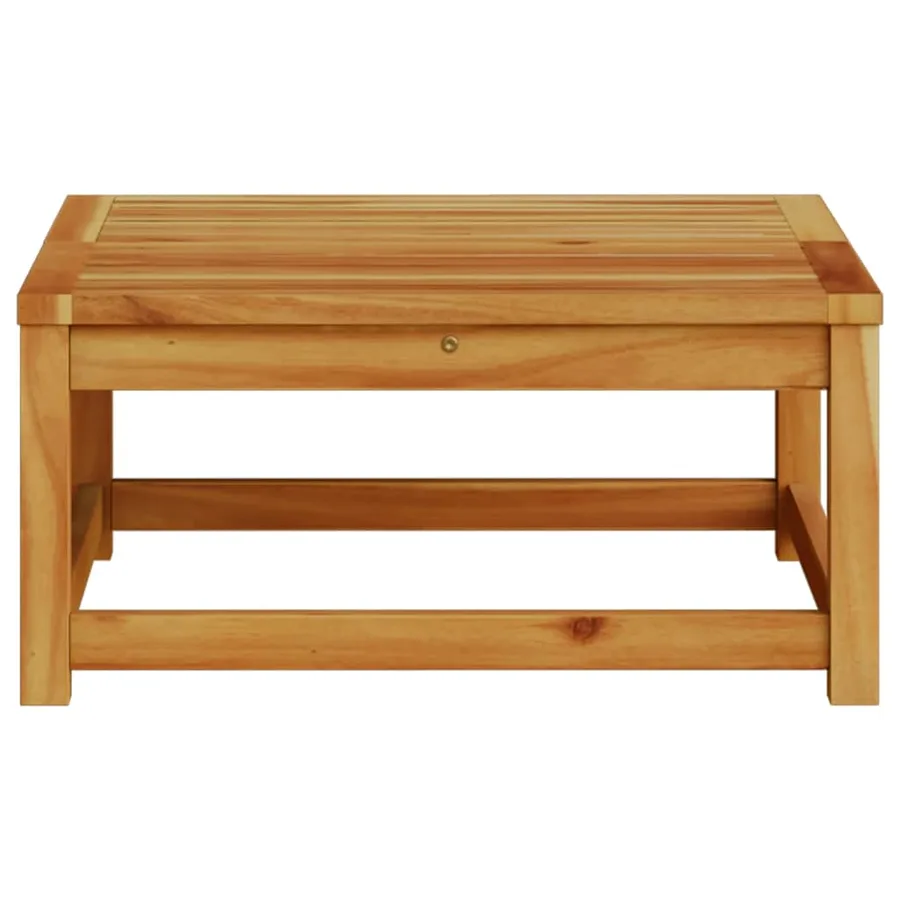 Table de jardin 63x63x30 cm bois d'acacia solide - 5