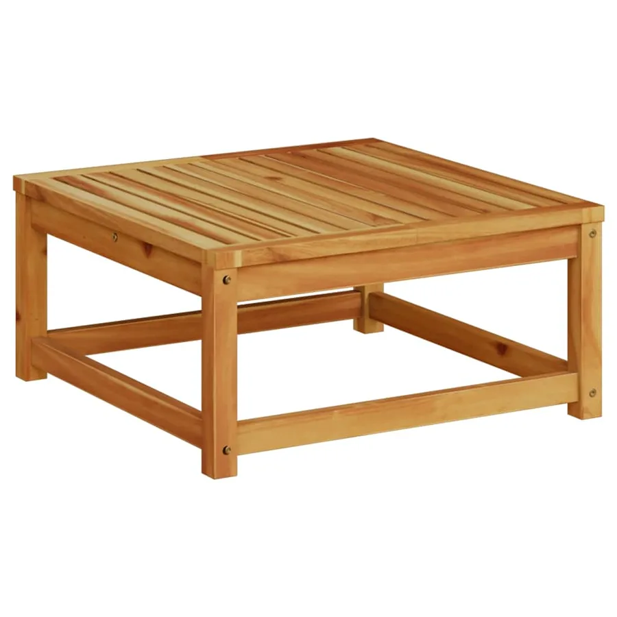 Table de jardin 63x63x30 cm bois d'acacia solide - 6