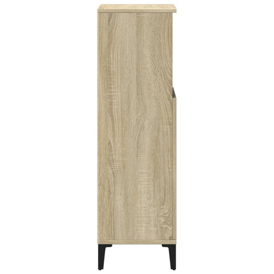 Armoire salle de bain chêne sonoma 30x30x100 cm - 5