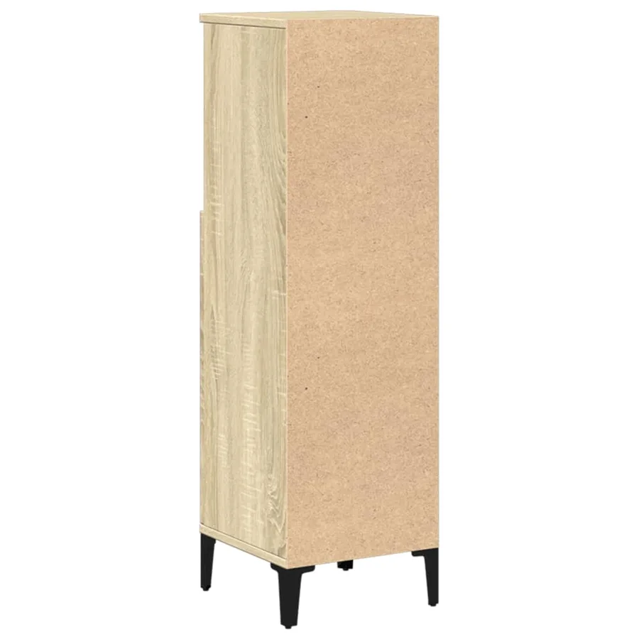 Armoire salle de bain chêne sonoma 30x30x100 cm - 6