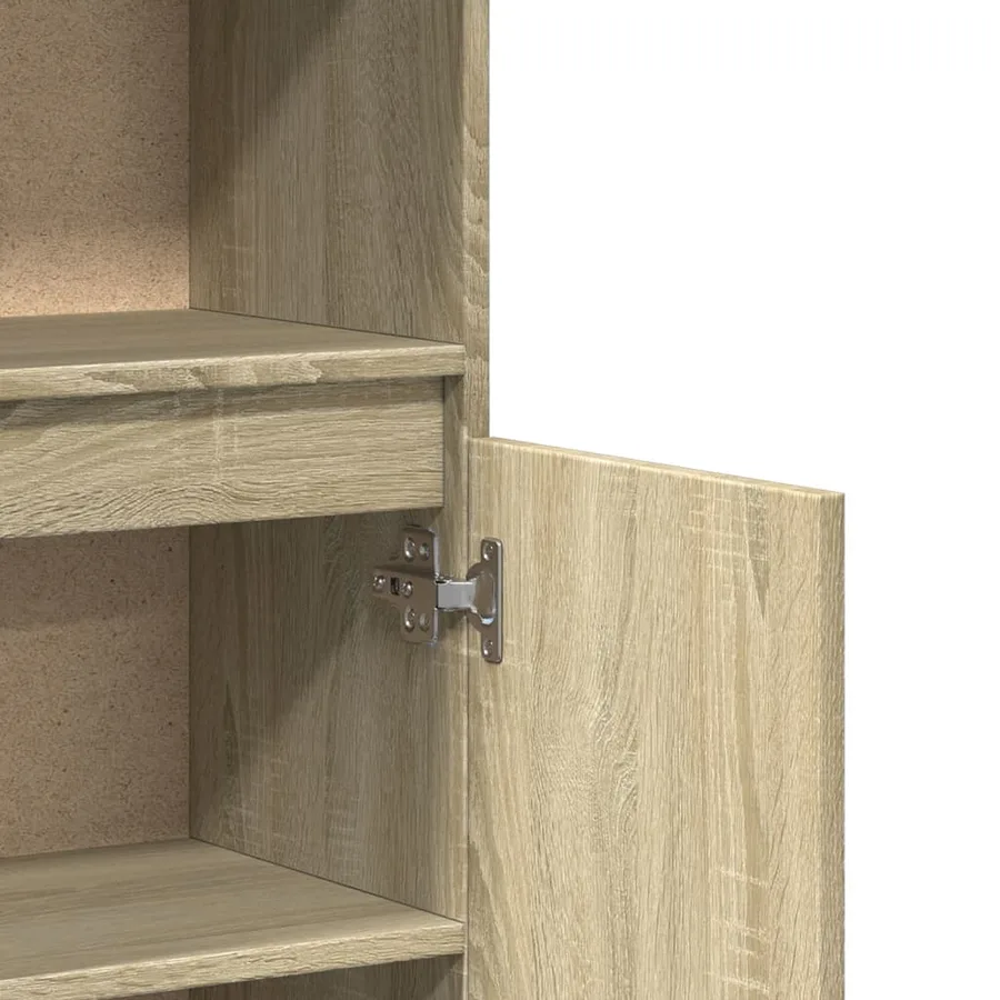 Armoire salle de bain chêne sonoma 30x30x100 cm - 8