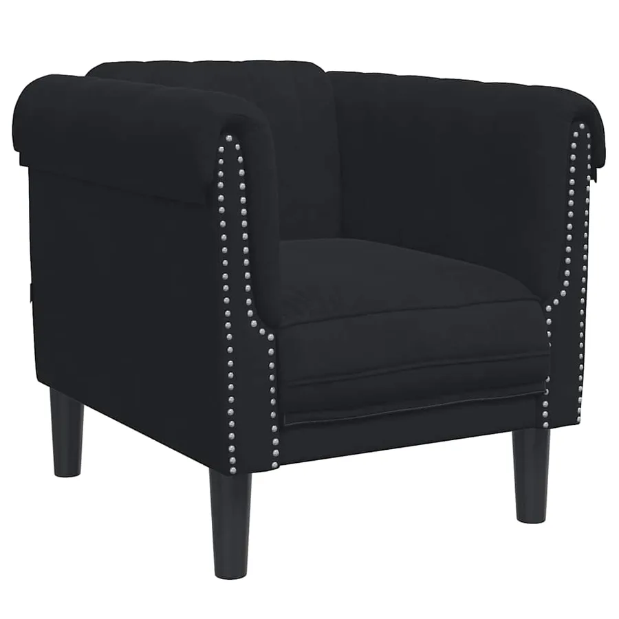Ensemble de canapés 3 pcs noir velours - 4