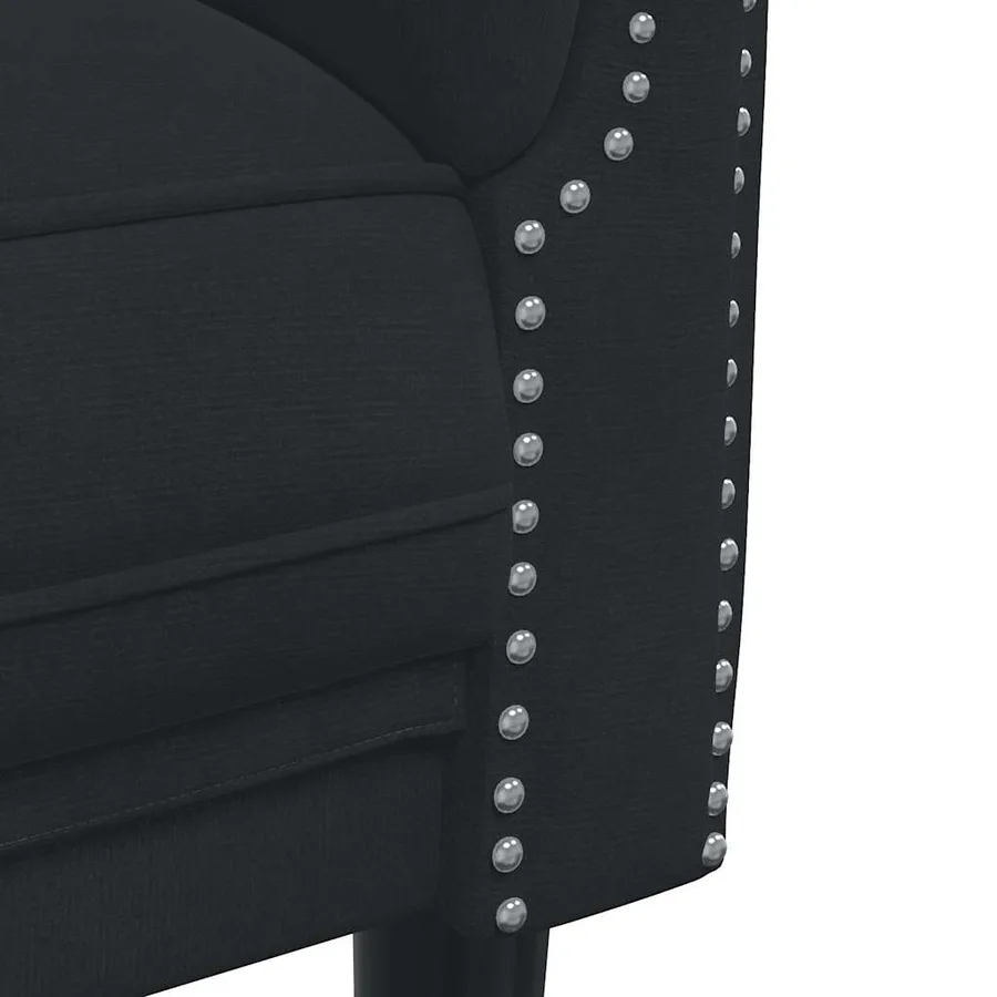 Ensemble de canapés 3 pcs noir velours - 7