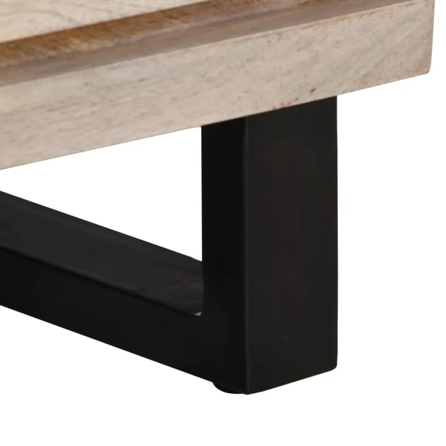 Buffets 2 pcs 60x34x75 cm bois massif de manguier - 9