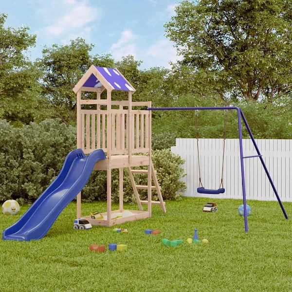 Aire de jeux d'extérieur bois de pin massif