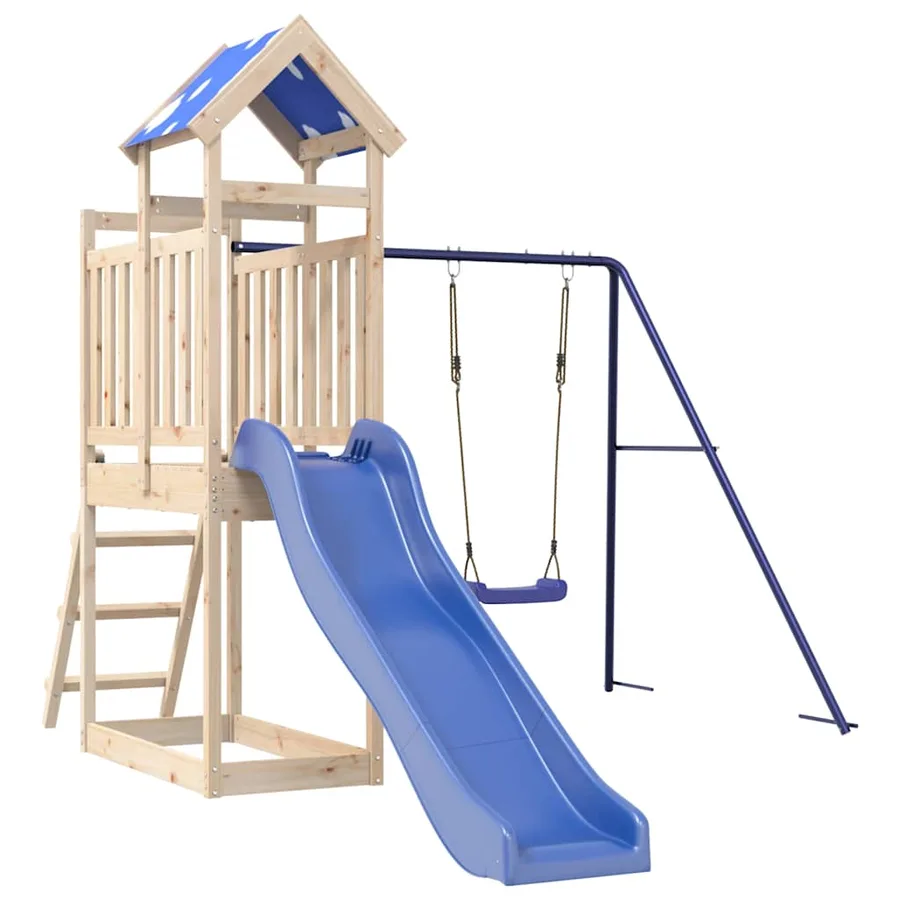 Aire de jeux d'extérieur bois de pin massif - 2