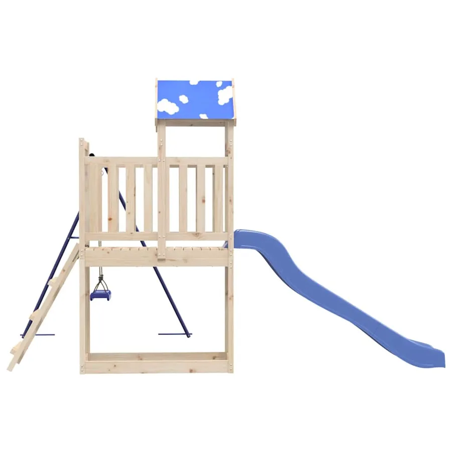 Aire de jeux d'extérieur bois de pin massif - 5