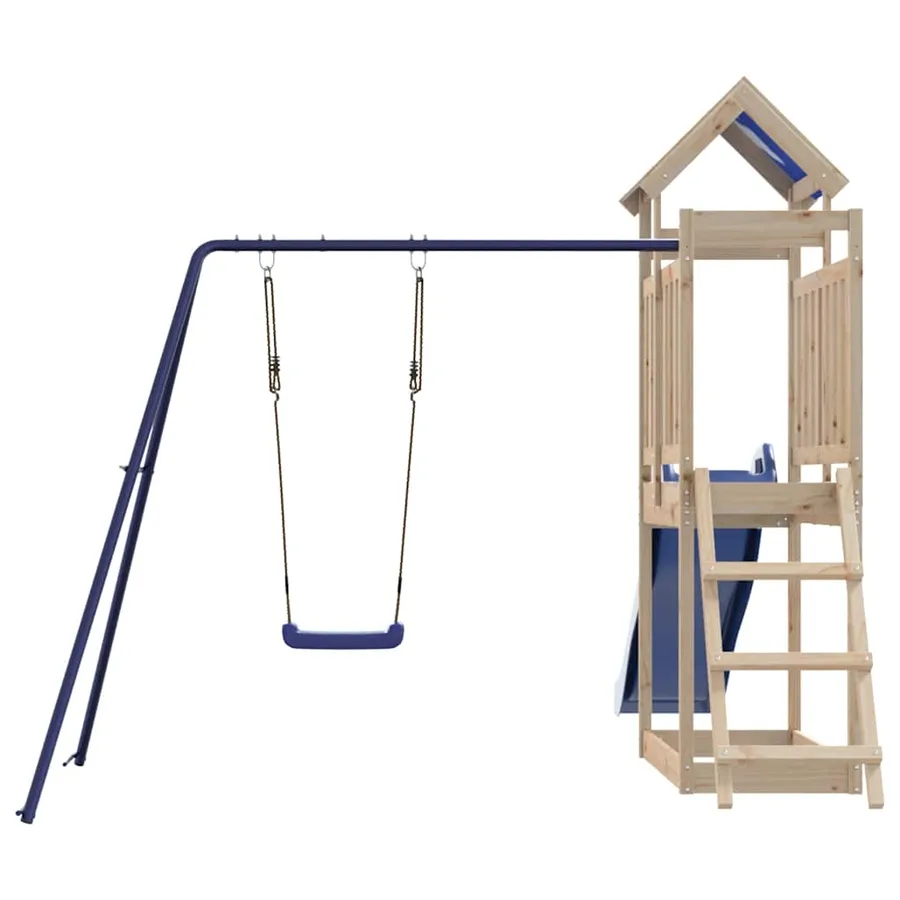 Aire de jeux d'extérieur bois de pin massif - 7