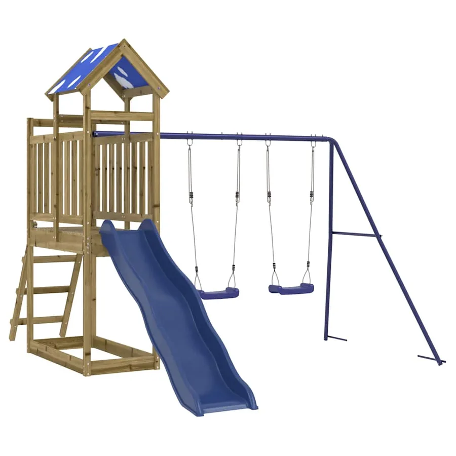 Aire de jeux d'extérieur bois de pin imprégné - 2