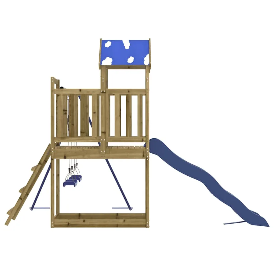 Aire de jeux d'extérieur bois de pin imprégné - 5
