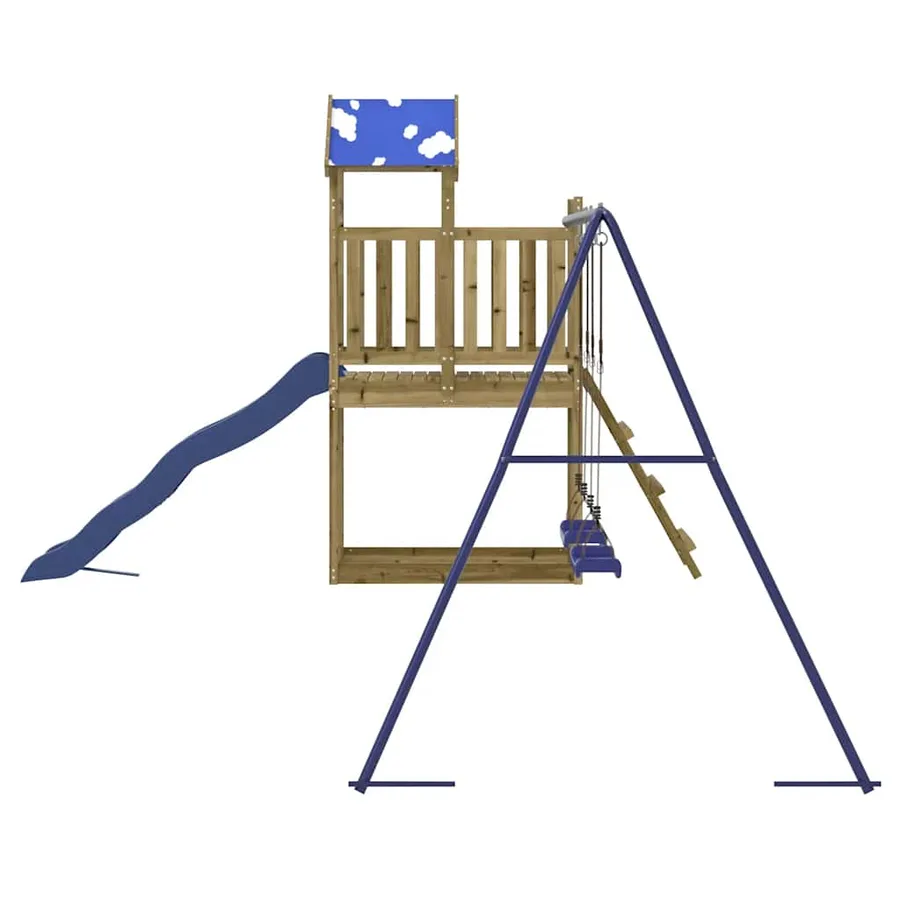 Aire de jeux d'extérieur bois de pin imprégné - 6
