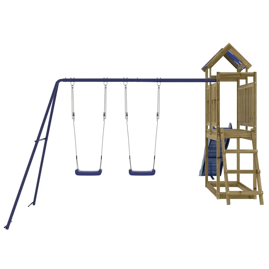 Aire de jeux d'extérieur bois de pin imprégné - 7