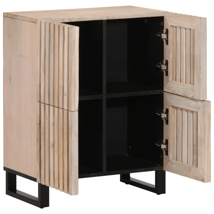 Buffet 60x34x75 cm bois de manguier massif - 2